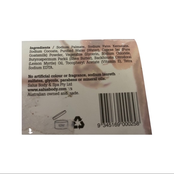 Salus - Lemon Myrtle Milk Soap - 180 gr / 6.35 oz - Picture 4 of 5